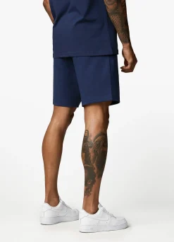 Shorts<Gym King Linear Print Interlock Short Moonlight Blue