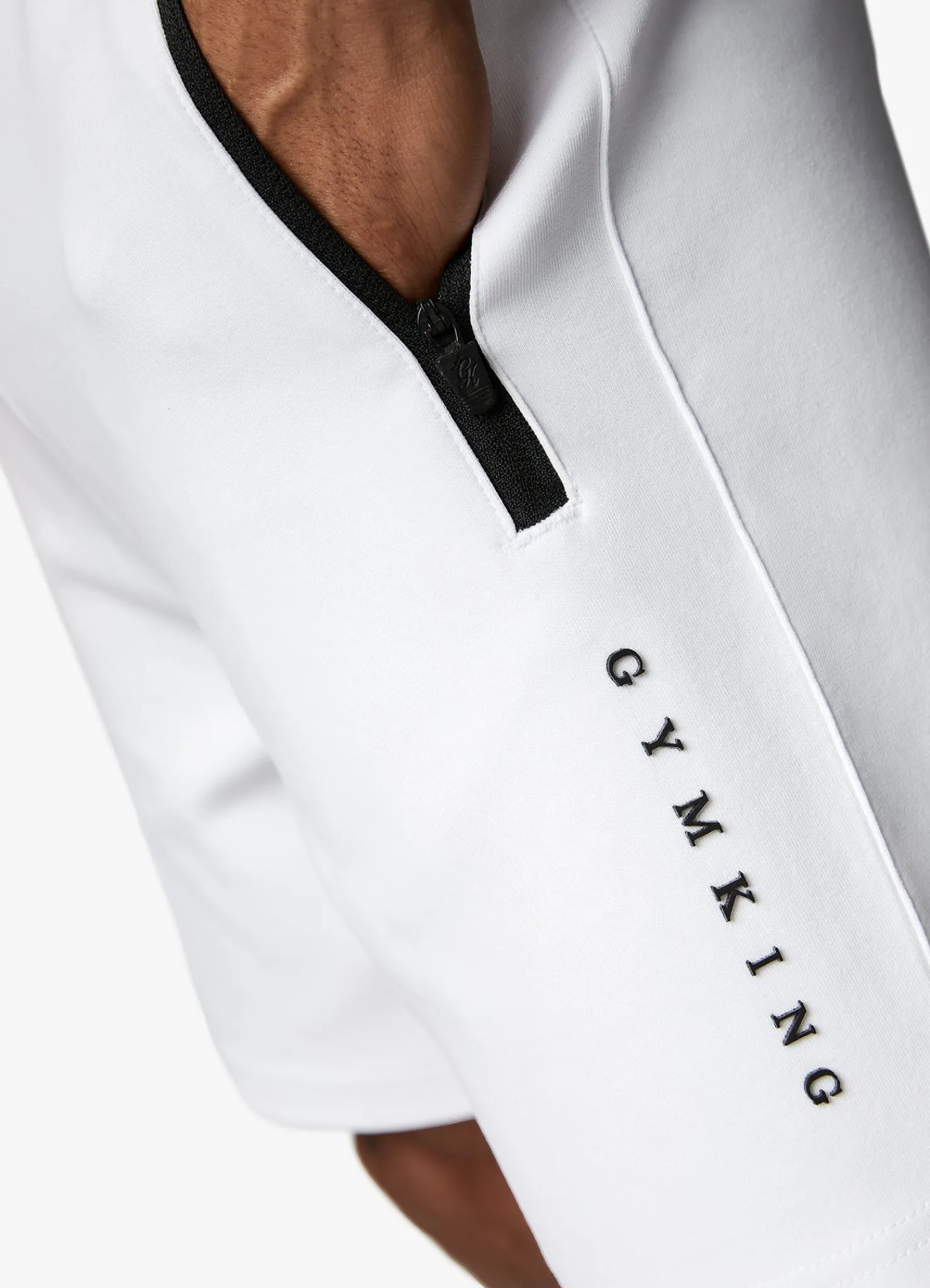 Twin Sets<Gym King Linear Print Interlock Short White