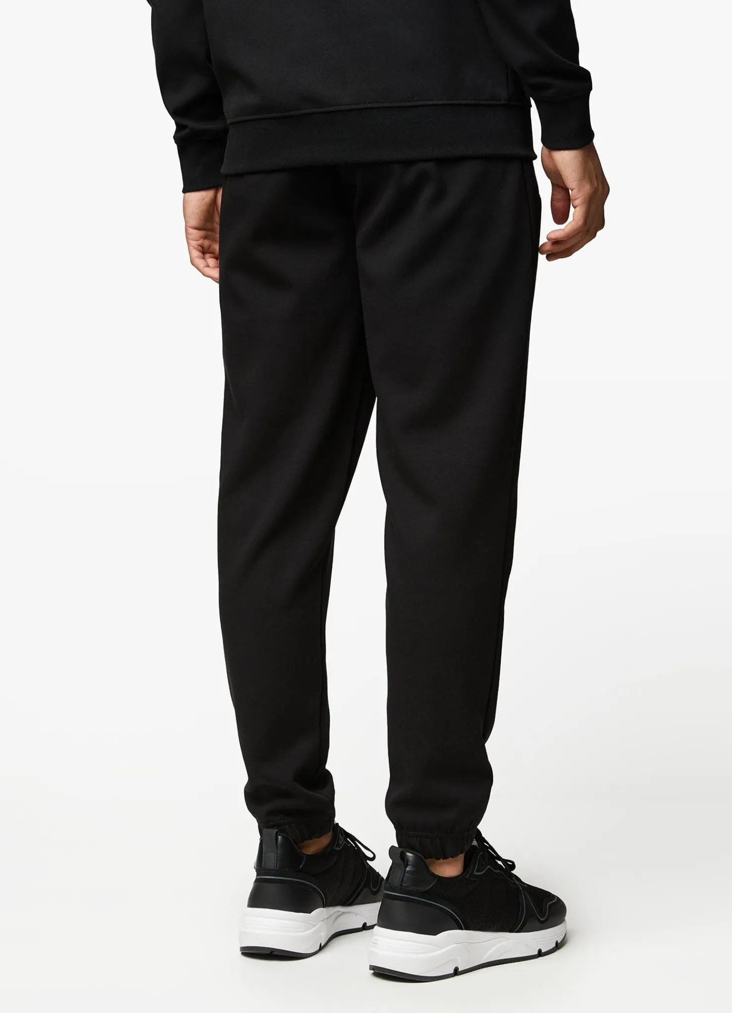 Tracksuit Bottoms<Gym King Linear Print Interlock Jogger Black