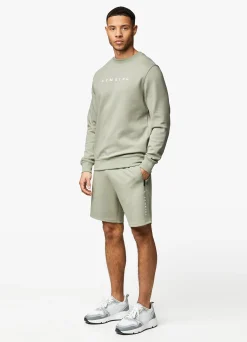 Twin Sets<Gym King Linear Print Interlock Short Soft Khaki