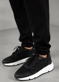 Tracksuit Bottoms<Gym King Linear Print Interlock Jogger Black
