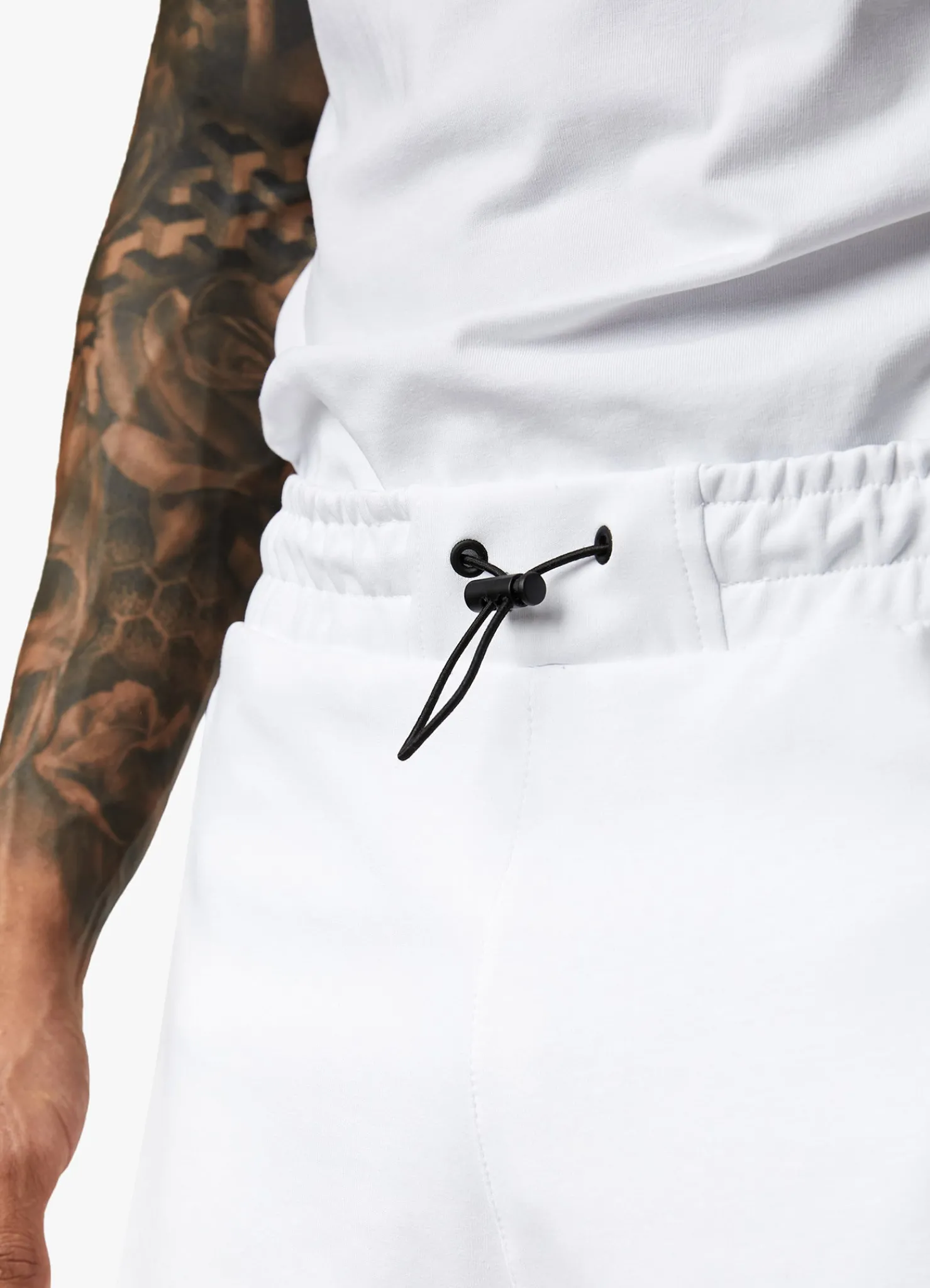 Twin Sets<Gym King Linear Print Interlock Short White