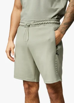 Shorts<Gym King Linear Print Interlock Short Soft Khaki