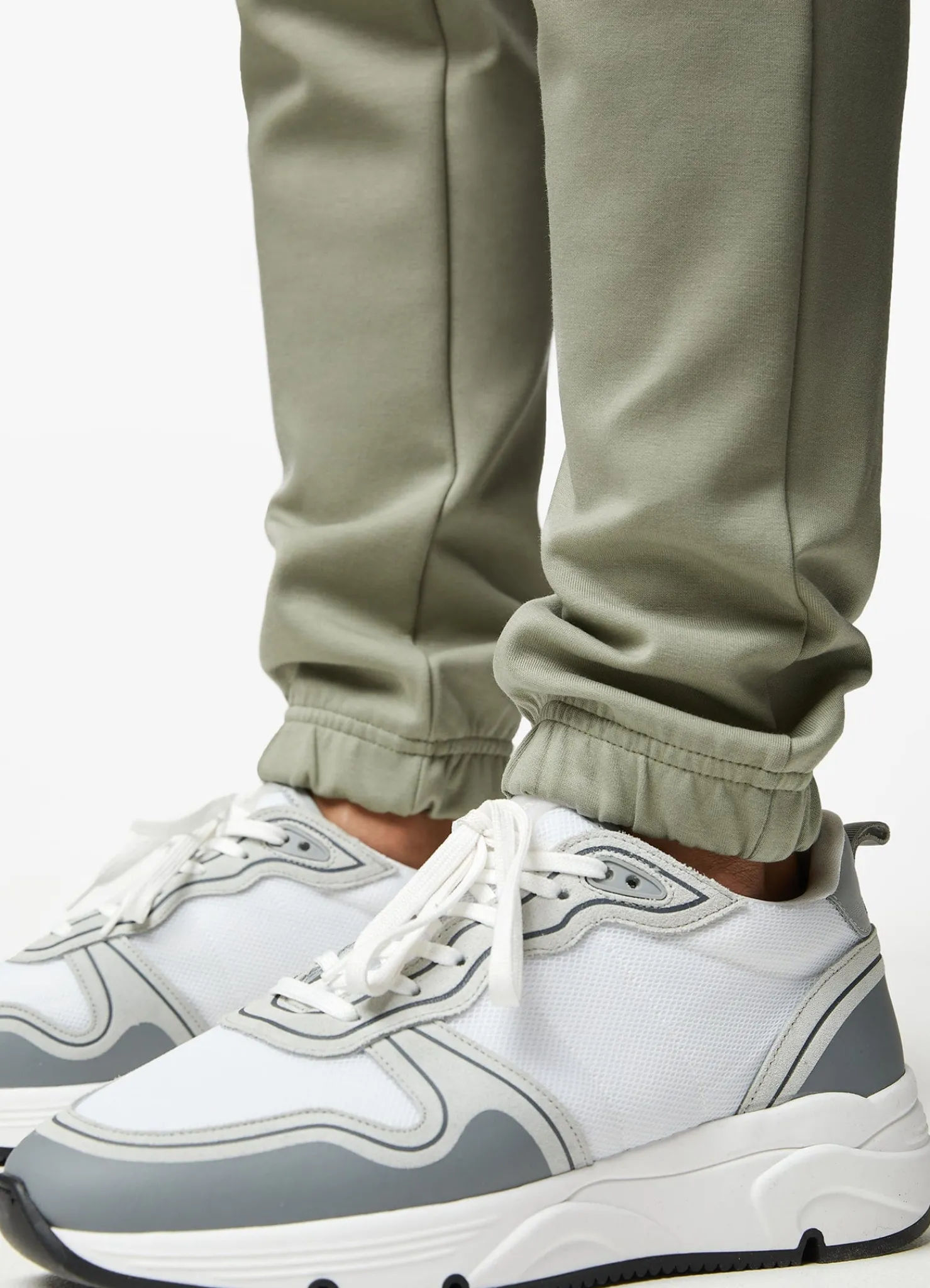 Tracksuit Bottoms<Gym King Linear Print Interlock Jogger Soft Khaki