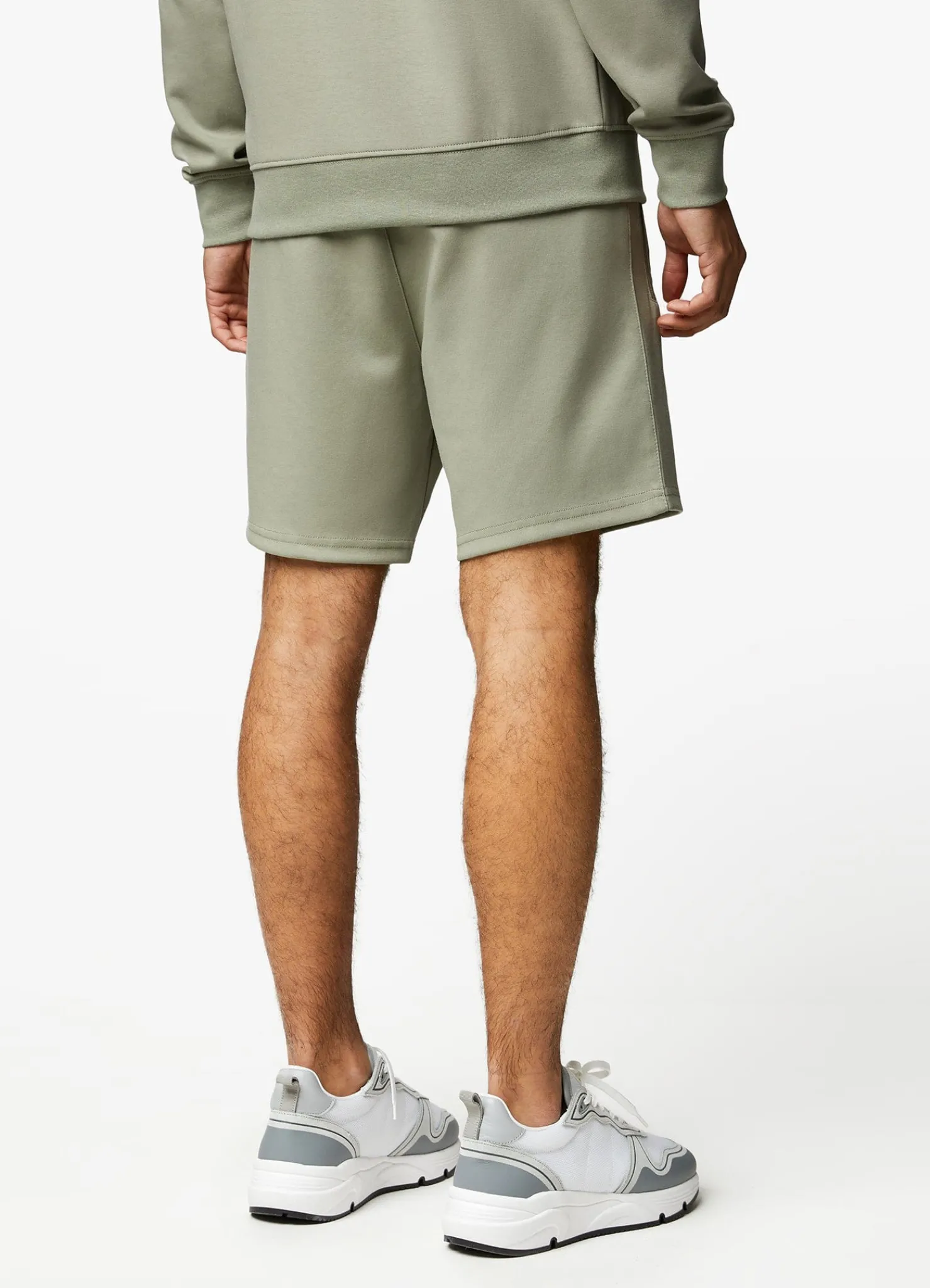 Shorts<Gym King Linear Print Interlock Short Soft Khaki