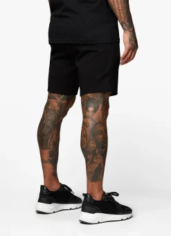 Shorts<Gym King Linear Print Interlock Short Black