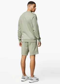 Shorts<Gym King Linear Print Interlock Short Soft Khaki