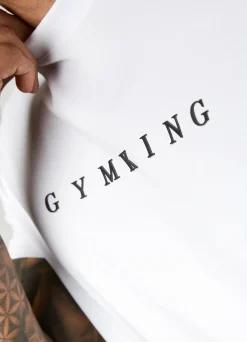 Twin Sets<Gym King Linear Print Tee White
