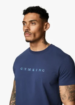 Twin Sets<Gym King Linear Print Tee Moonlight Blue