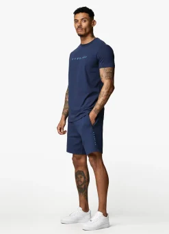 Twin Sets<Gym King Linear Print Tee Moonlight Blue