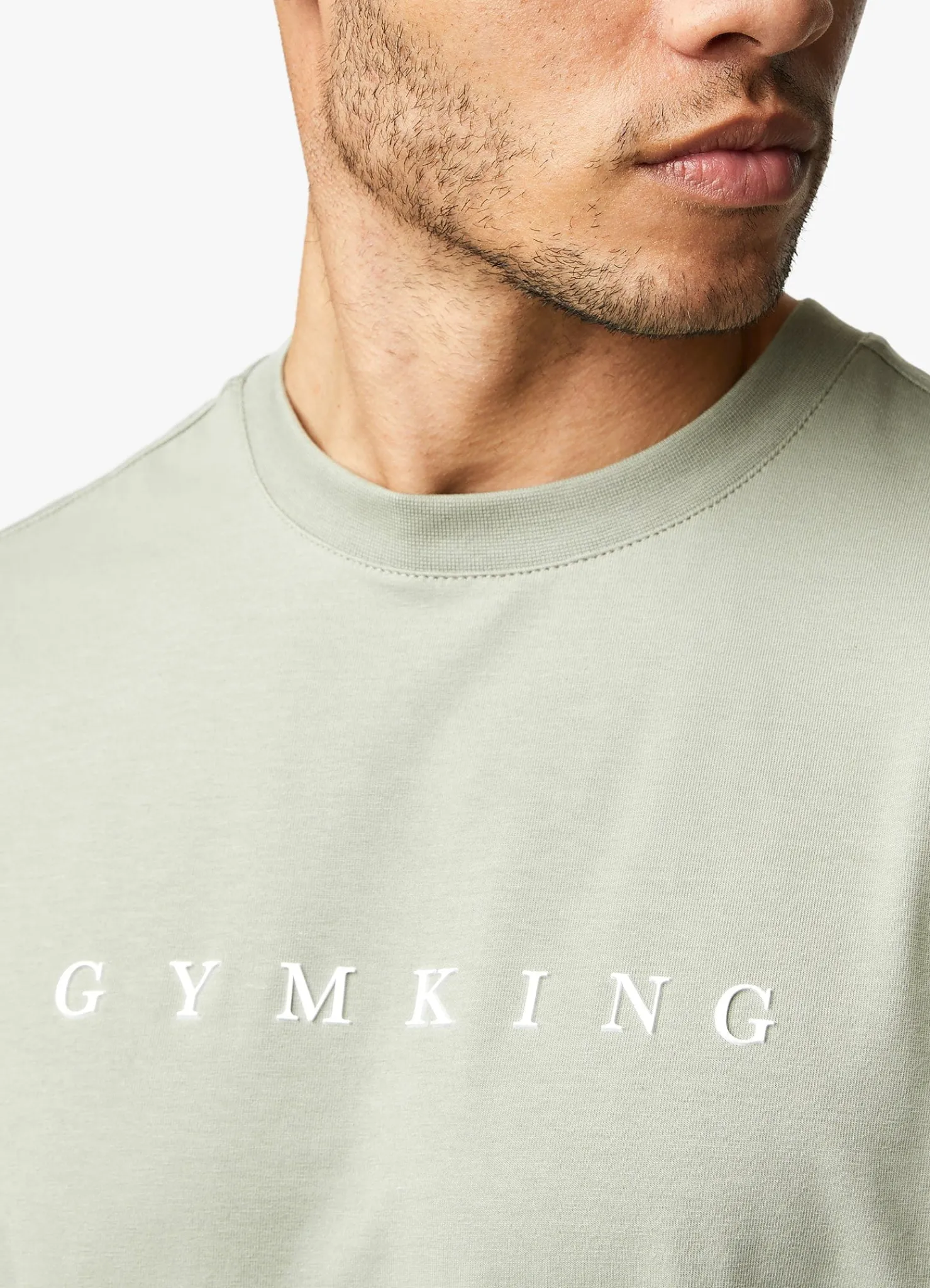 Twin Sets<Gym King Linear Print Tee Soft Khaki