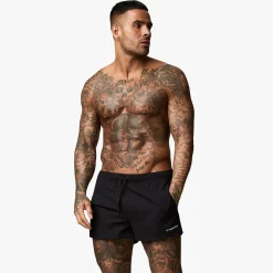 Swimwear<Gym King Linear Swim Short 4" Black