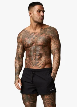 Swimwear<Gym King Linear Swim Short 4" Black