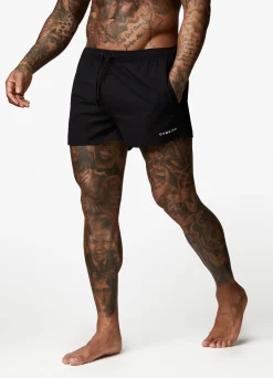 Swimwear<Gym King Linear Swim Short 4" Black