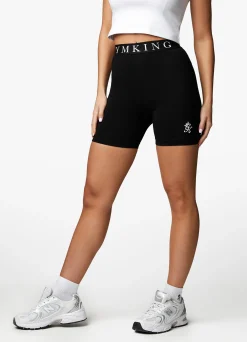 Shorts<Gym King Linear Tape Cycle Short Black