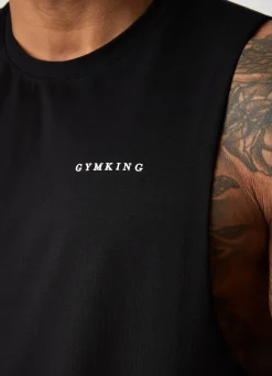 Vests<Gym King Linear Vest Black
