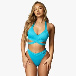 Swimwear<Gym King Miami Bikini Top Peacock Blue