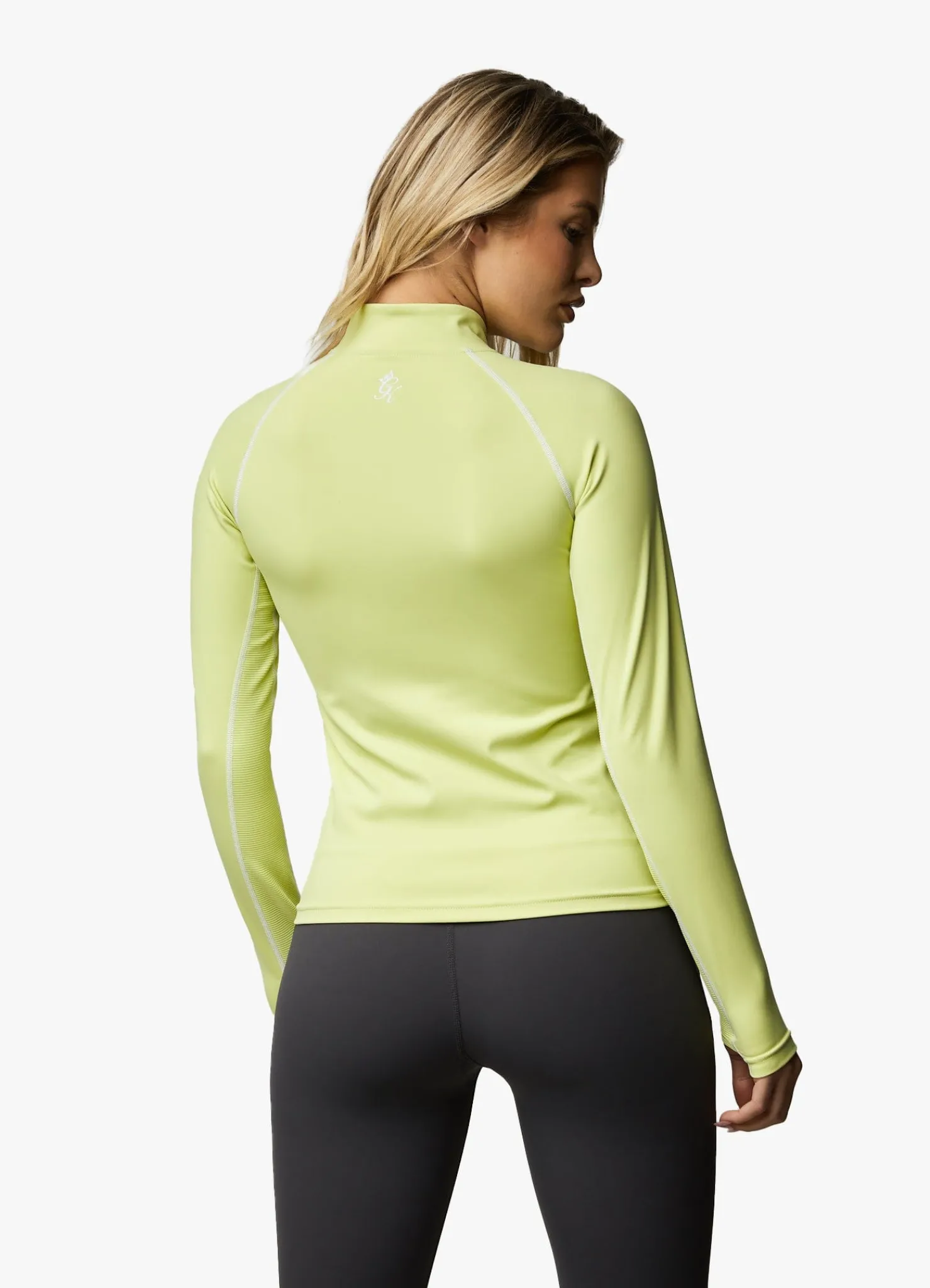 Tops & T-Shirts<Gym King Motivate 1/4 Zip Graphite/Lime