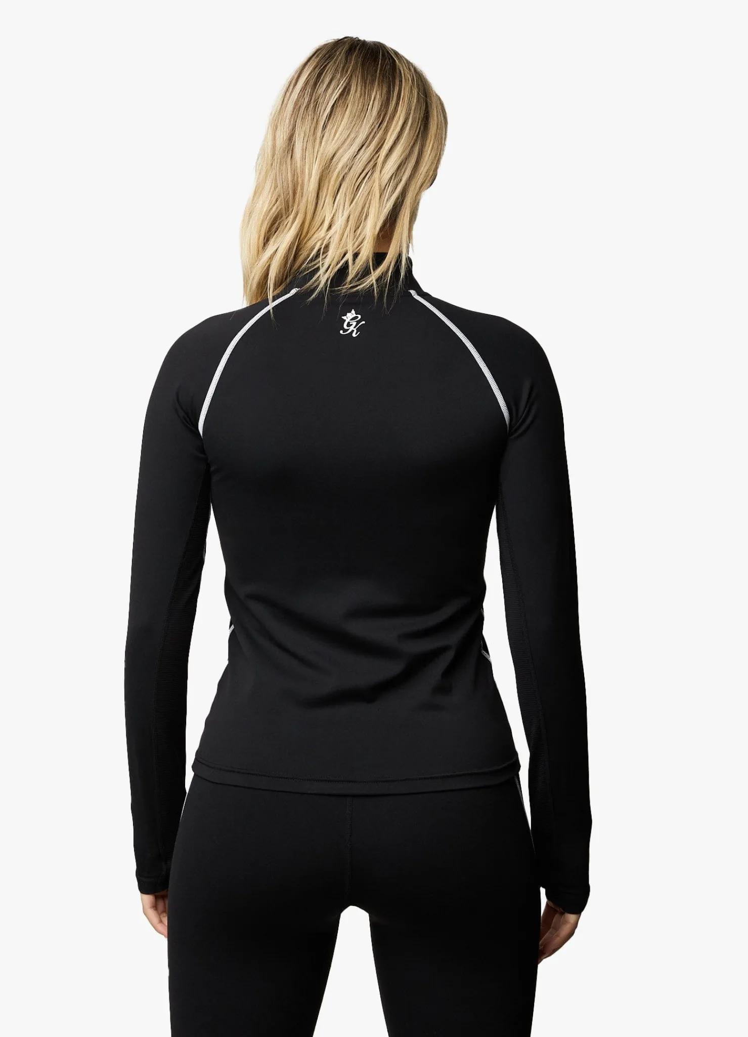 Tops & T-Shirts<Gym King Motivate 1/4 Zip Black/White