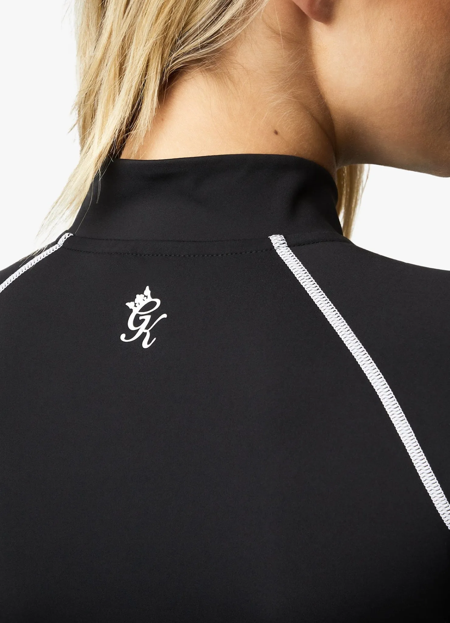 Gymwear<Gym King Motivate 1/4 Zip Black/White