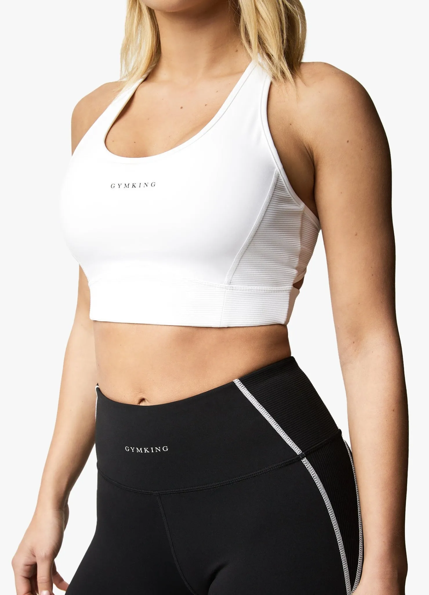 Gymwear<Gym King Motivate Bra White