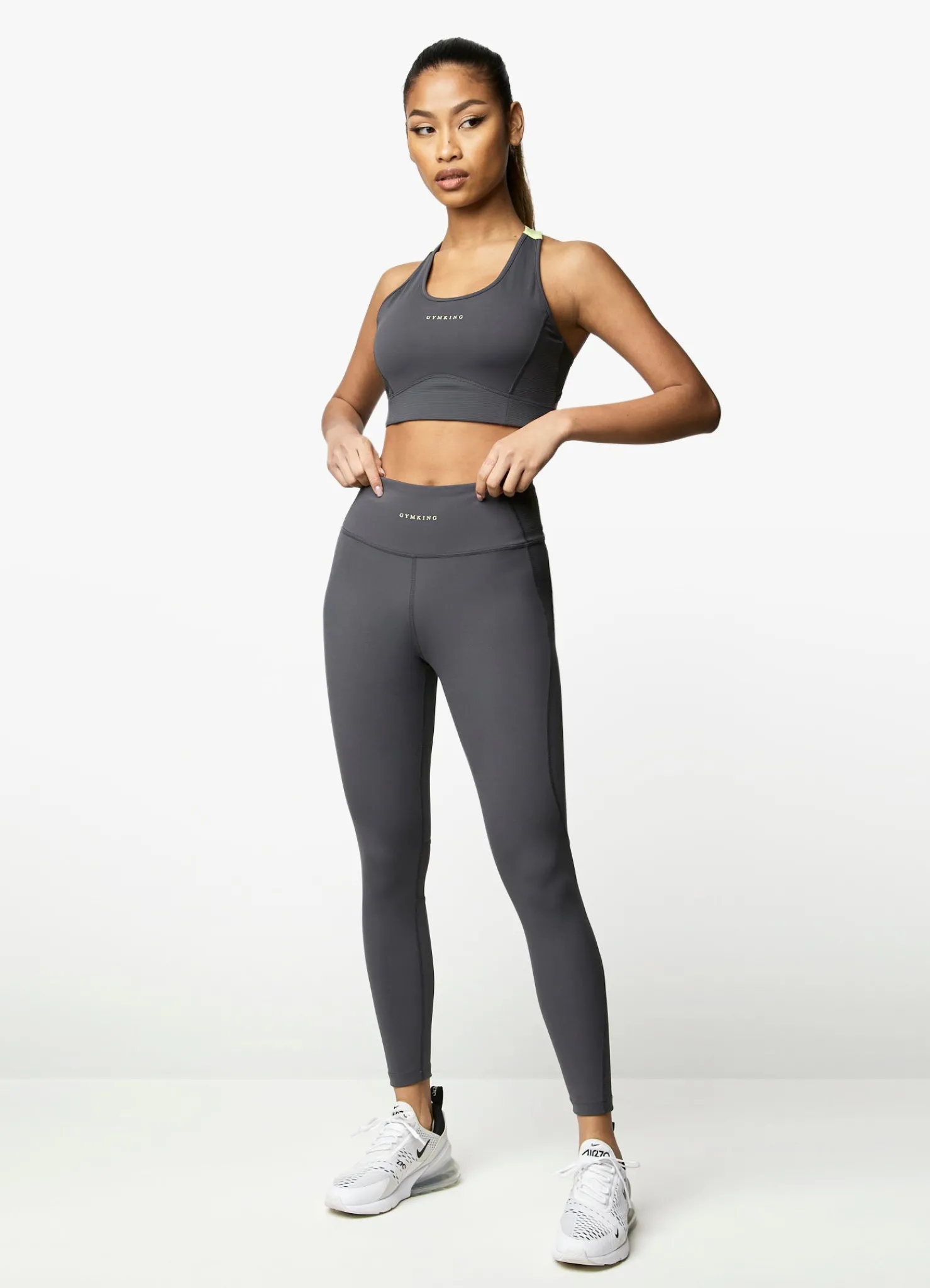Gymwear<Gym King Motivate Bra Graphite/Lime