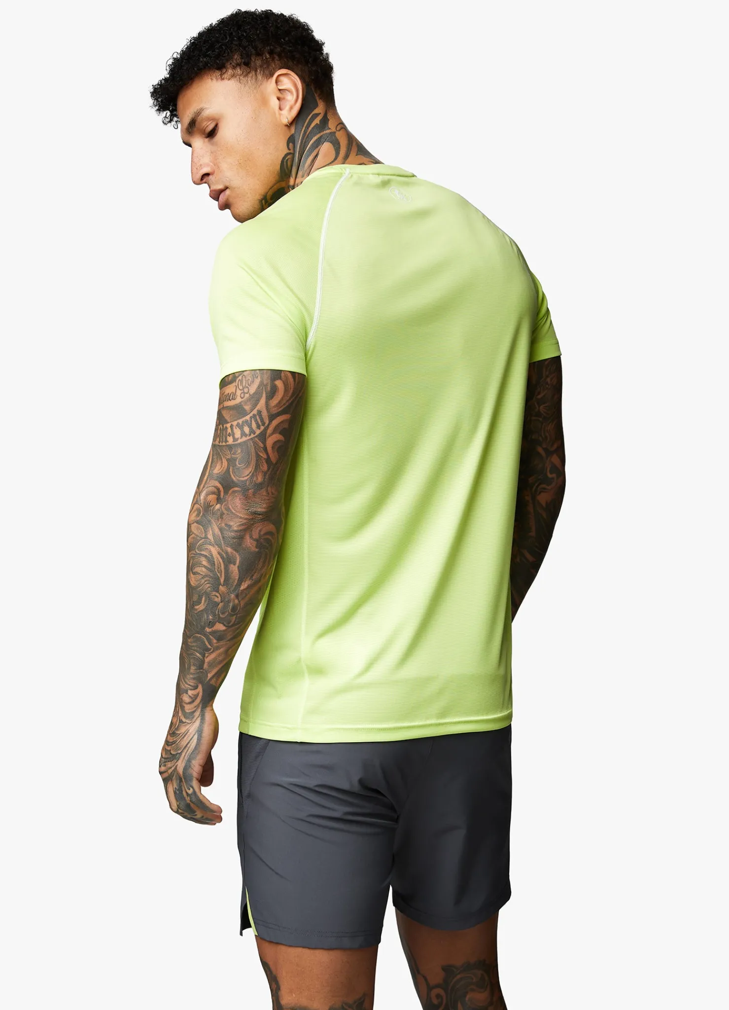 T-Shirts<Gym King Motivate Stripe Tee Lime/Graphite
