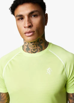 T-Shirts<Gym King Motivate Stripe Tee Lime/Graphite