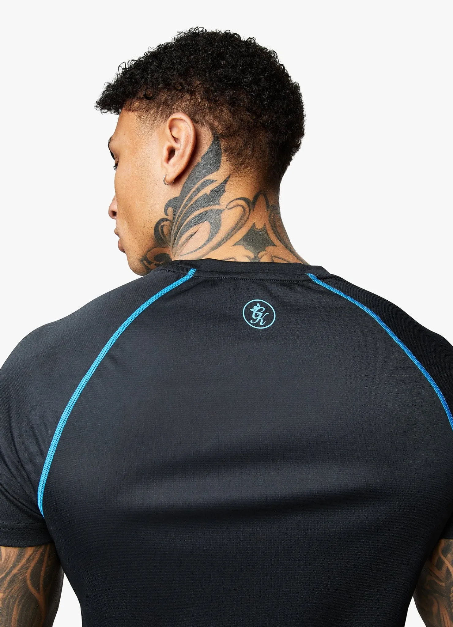 Gymwear<Gym King Motivate Stripe Tee Black/French Blue