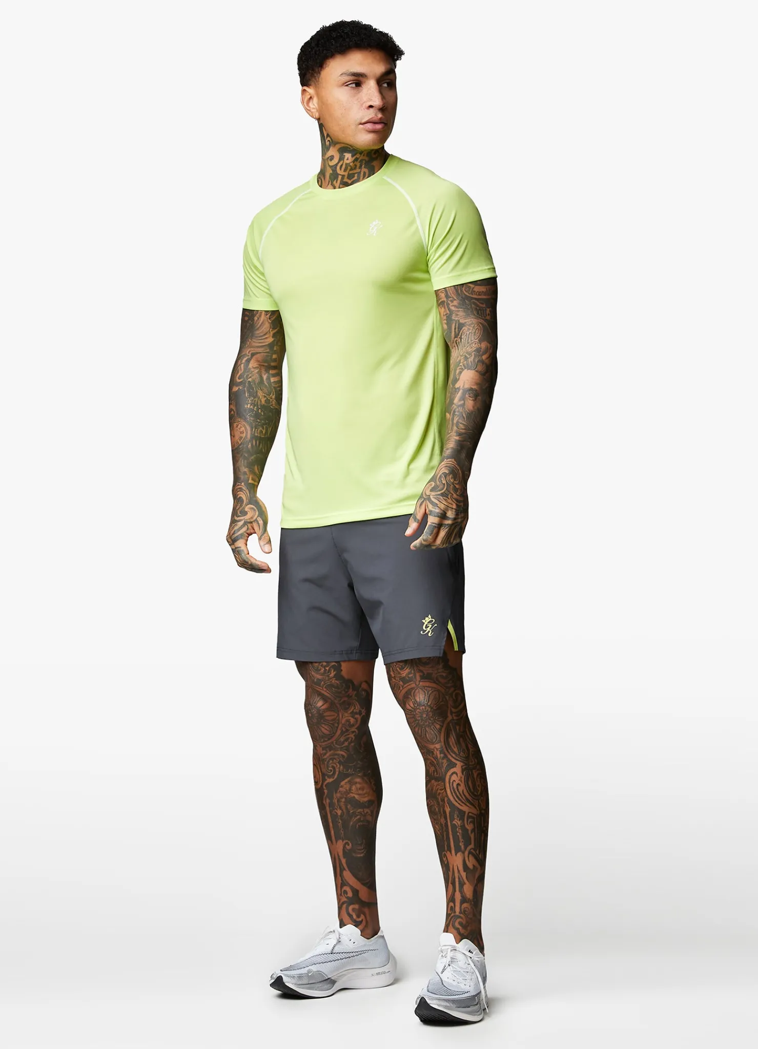 Gymwear<Gym King Motivate Texture Short Graphite/Lime