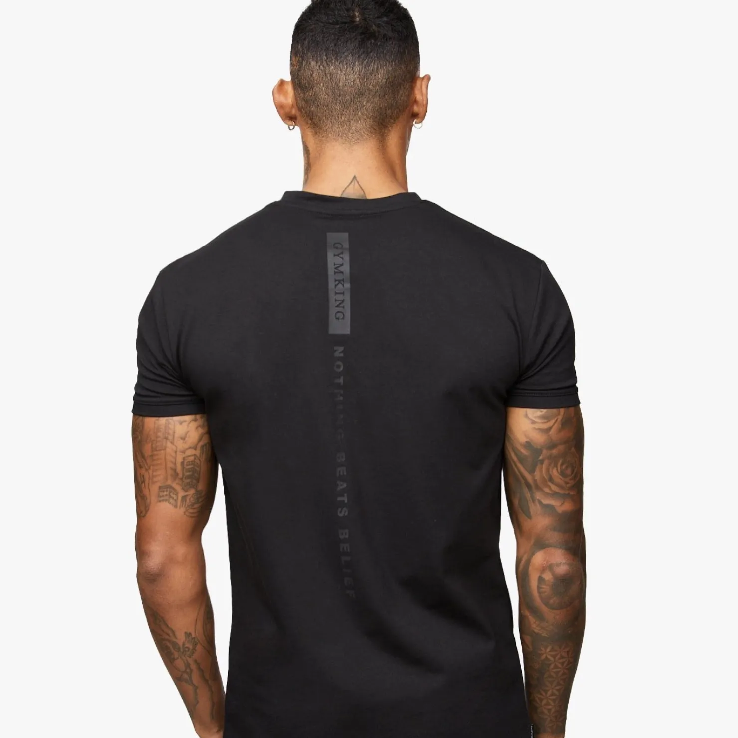 Gymwear<Gym King Nothing Beats Belief Tee Black