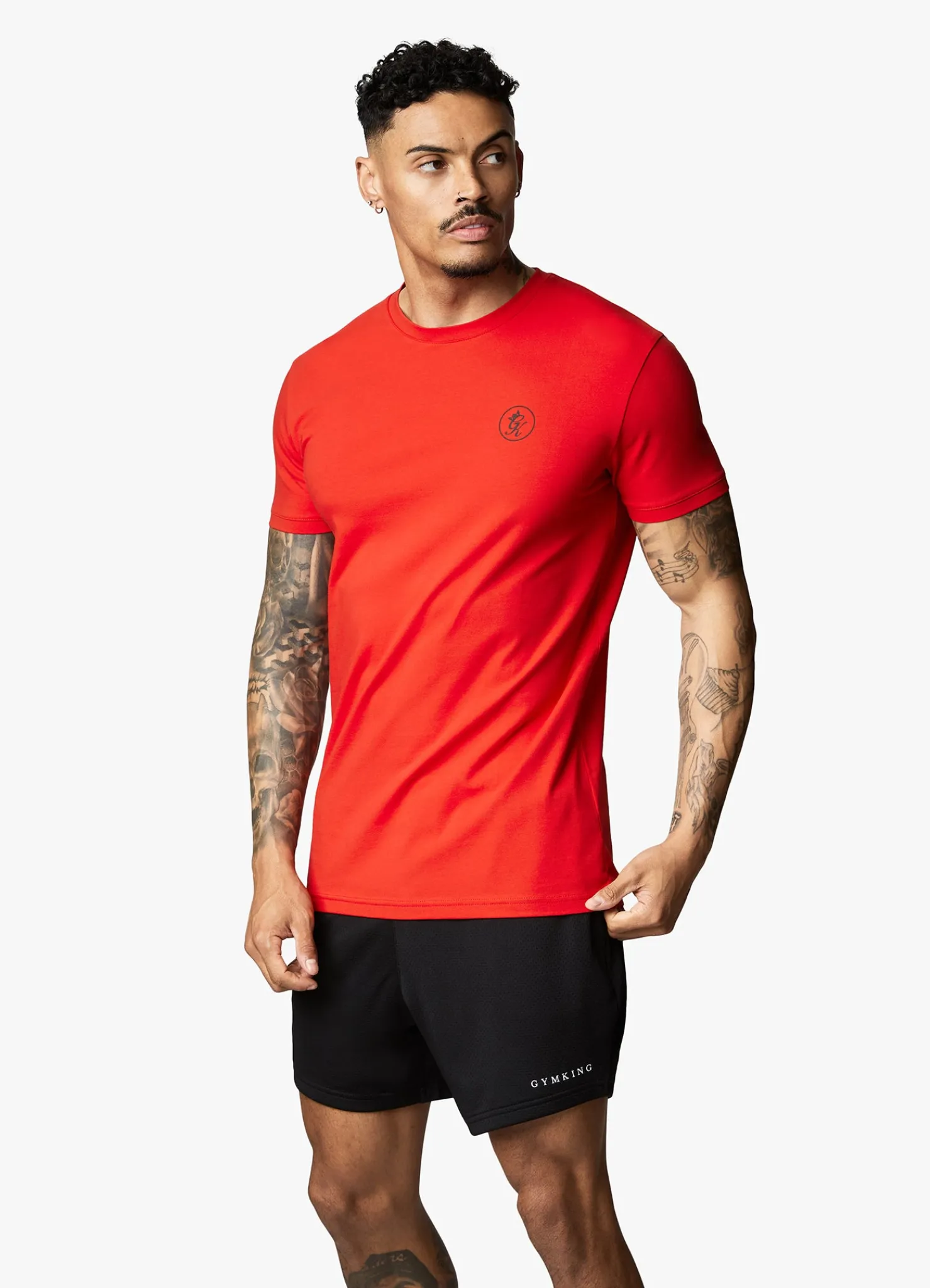 T-Shirts<Gym King Nothing Beats Belief Tee Chilli Red
