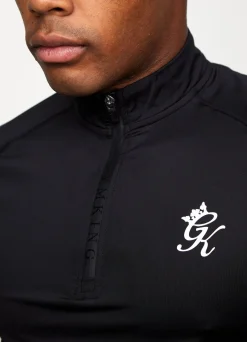 Gymwear<Gym King Performance 1/4 Zip Funnel Black