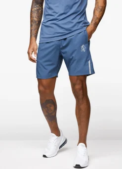 Gymwear<Gym King Performance Woven Short Slate Blue