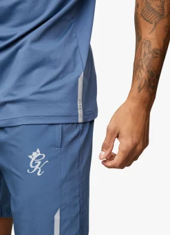 Gymwear<Gym King Performance Woven Short Slate Blue