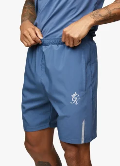 Gymwear<Gym King Performance Woven Short Slate Blue