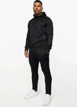 Tracksuit Tops<Gym King Poly Tracksuit Top Black
