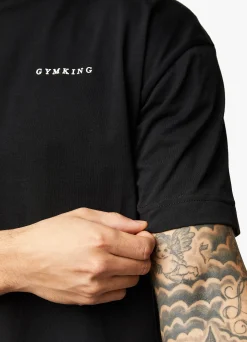 Twin Sets<Gym King Premium Linear Tee Black