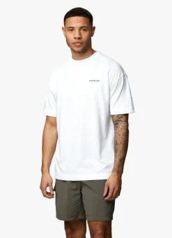 T-Shirts<Gym King Premium Linear Tee White