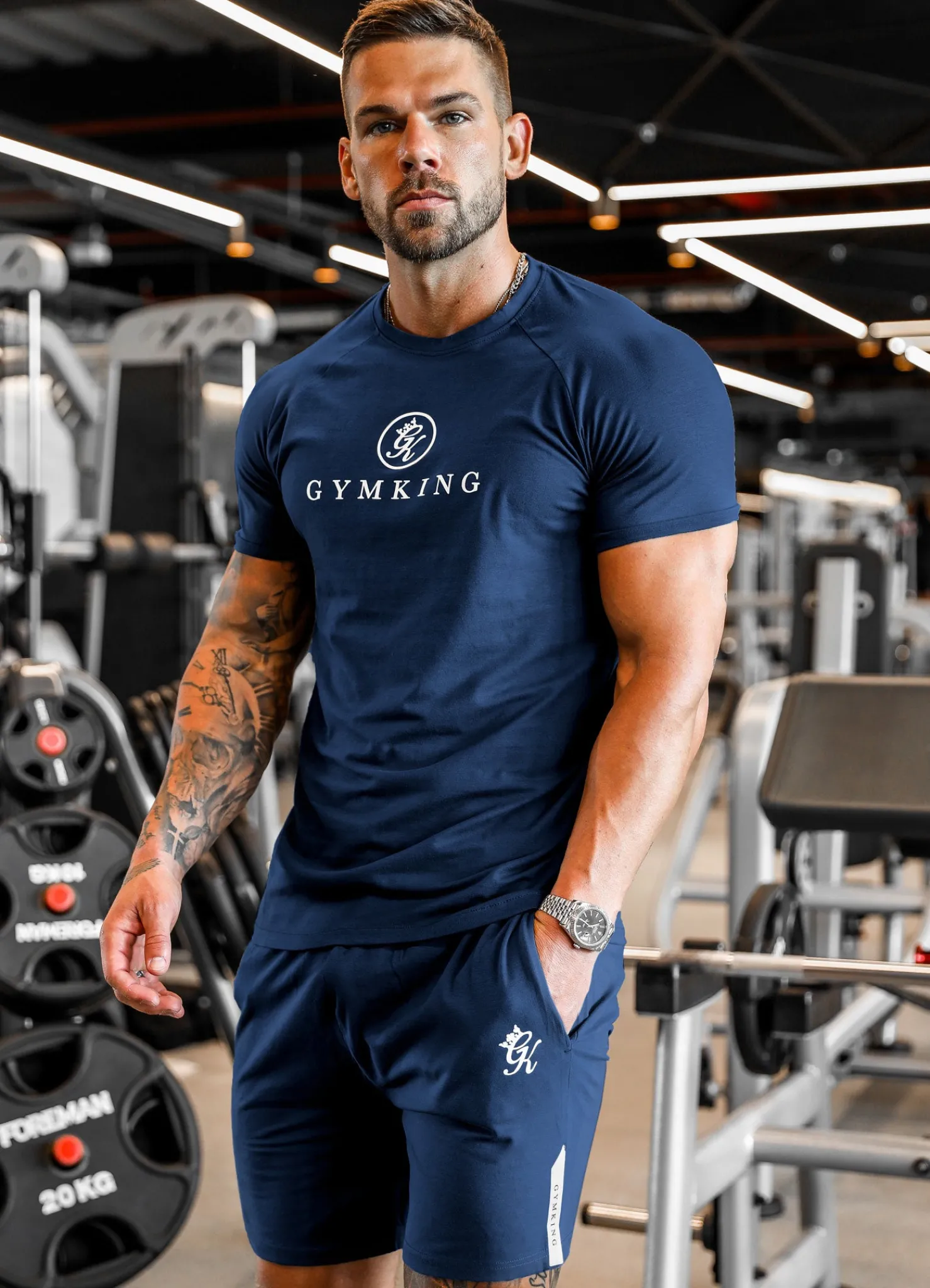 Twin Sets<Gym King Pro Jersey Short Moonlight Blue