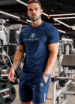 Shorts<Gym King Pro Jersey Short Moonlight Blue