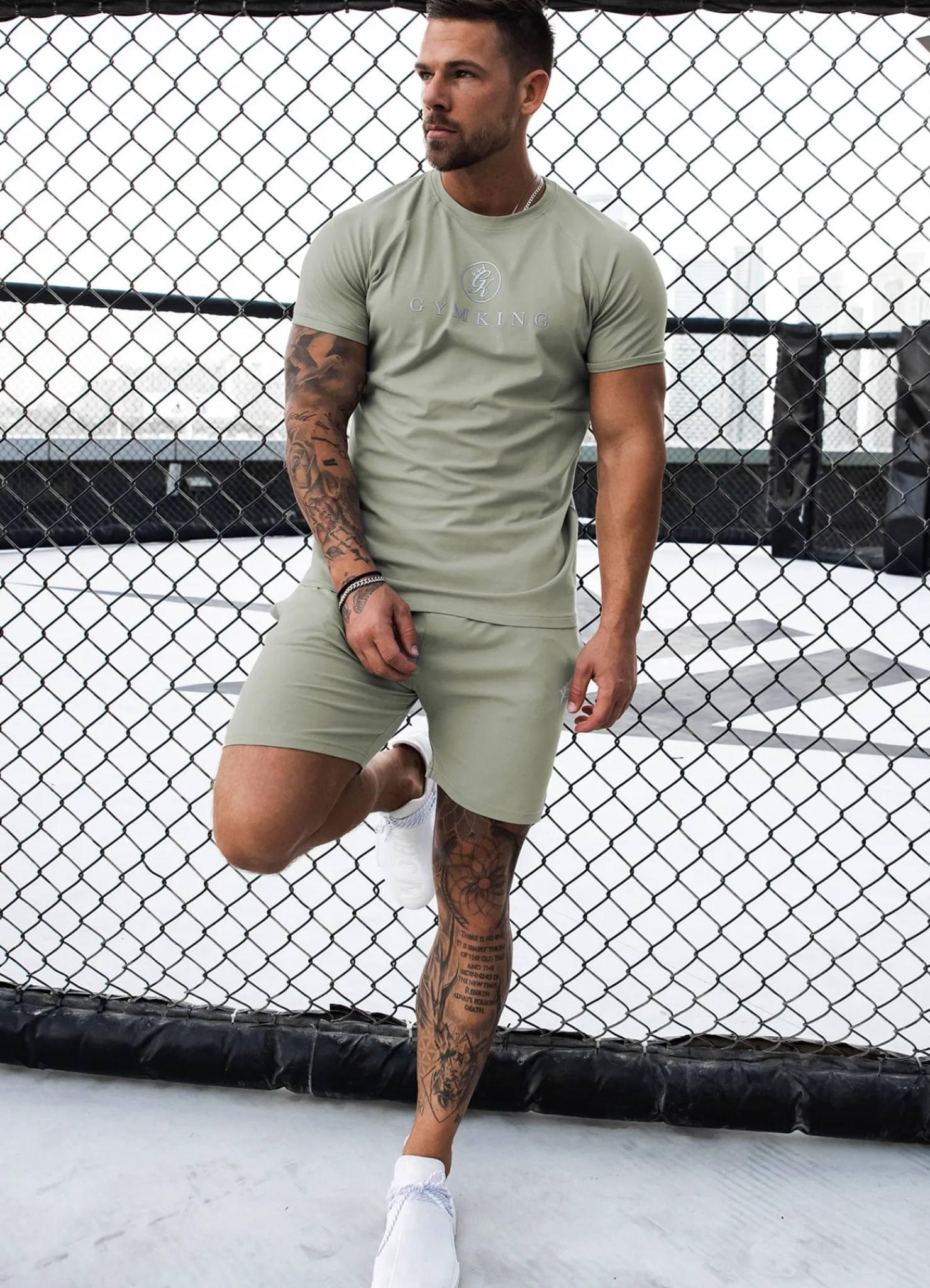 Shorts<Gym King Pro Jersey Short Soft Khaki