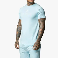 Twin Sets<Gym King Pro Jersey Tee Aqua Sky
