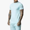 T-Shirts<Gym King Pro Jersey Tee Aqua Sky