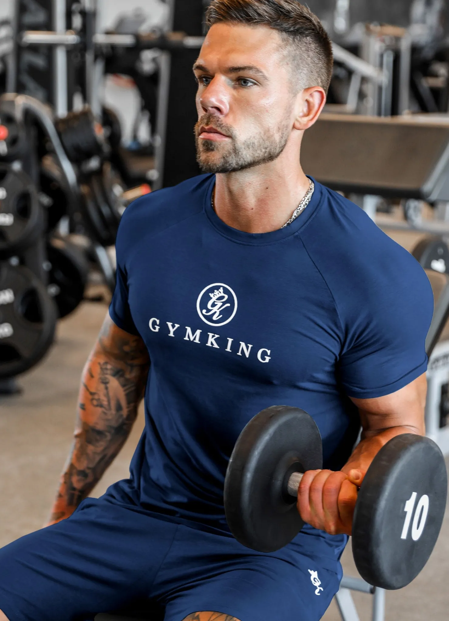 T-Shirts<Gym King Pro Jersey Tee Moonlight Blue
