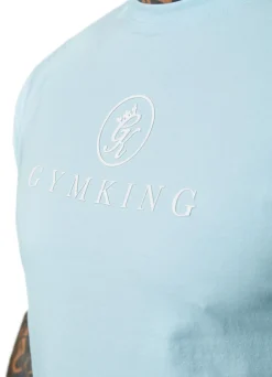 Twin Sets<Gym King Pro Jersey Tee Aqua Sky