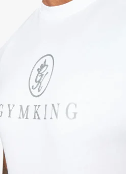 T-Shirts<Gym King Pro Jersey Tee White