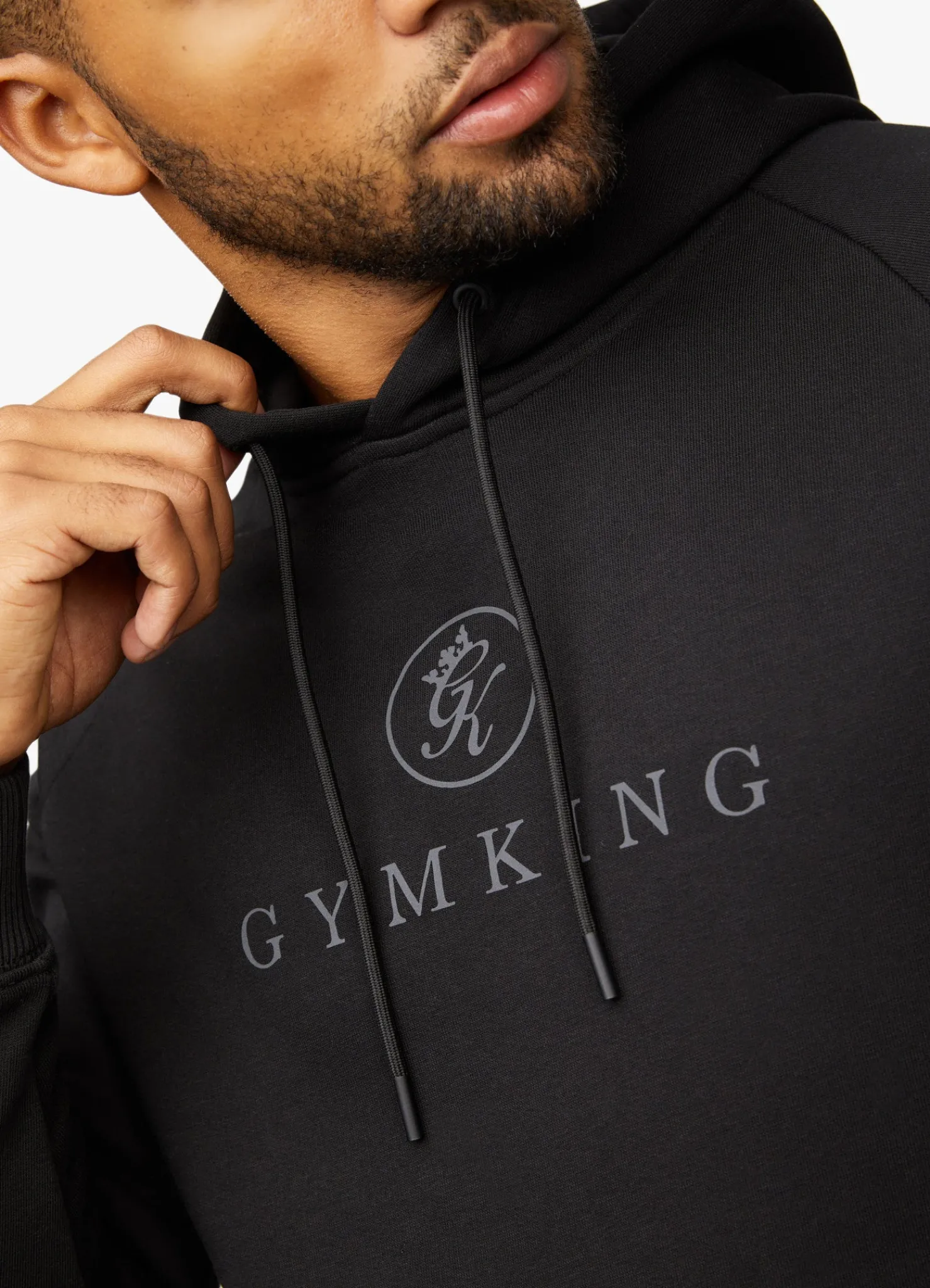 Sweatshirts & Hoodies<Gym King Pro Logo Hood Black/Black