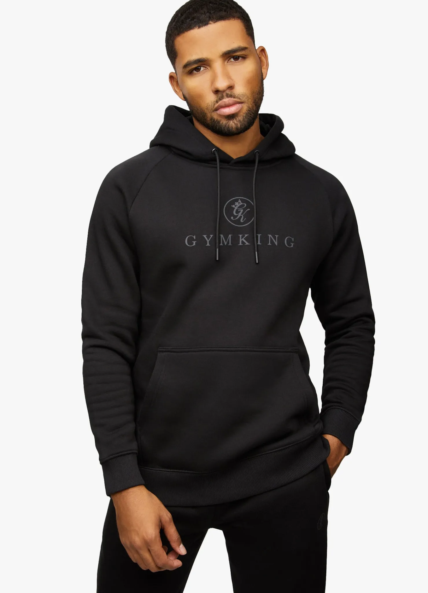 Sweatshirts & Hoodies<Gym King Pro Logo Hood Black/Black
