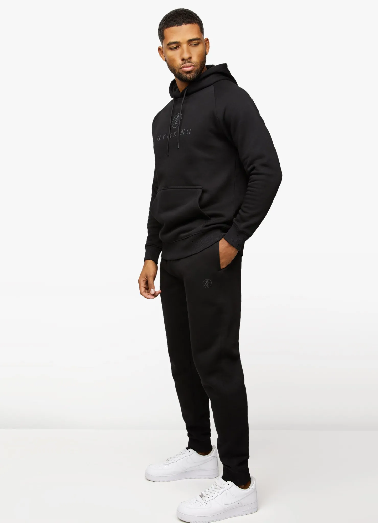 Sweatshirts & Hoodies<Gym King Pro Logo Hood Black/Black